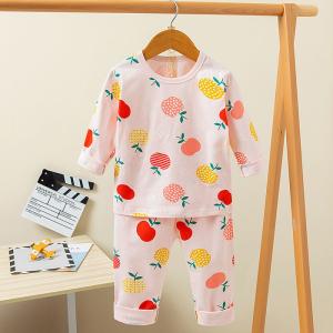 Autumn Children printed pyjama set Full Flower Long Pyjamas Set