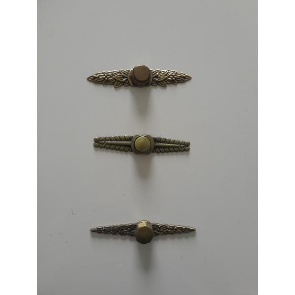 Red Bornze Coffin Ornaments Fittings Ref. D016A Zamak Screw cap cache-vis leaf 11.5*2 cm