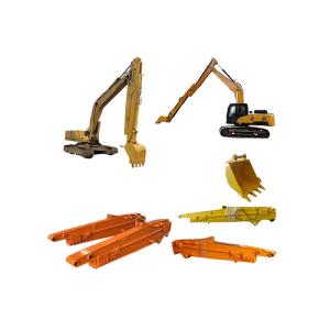 Yellow Orange Color Excavator Telescopic Boom Sliding Arm For Digging Hard Sand