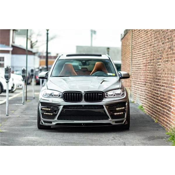 For BMW X5 X5M Wide-body Kit X5 X5M Upgraded RD Carbon Fiber Style Front and Rear Bumper Spoiler Hood Widebody Kit