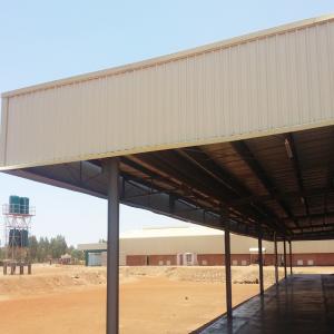 Eco Friendly Steel Structure Building ODM Metal Garage Building Galvanized