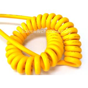 Quality Long Flex Life 300V UV Resistant Spiral Cable with Customizable Connector Type for sale