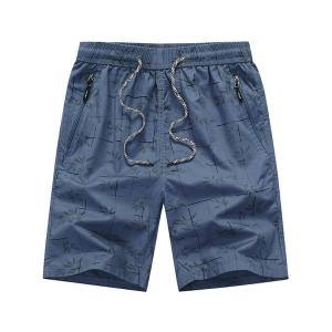 Summer men's casual stylish washed cotton beach pants