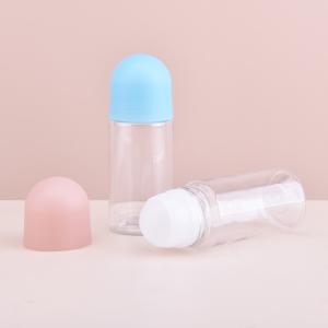 Empty Custom 50ML Roll On Deodorant Container Clear PET