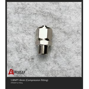 China 1/8NPT-8mm Straight Air Fitting Elbow Stainless Steel Compression Fittings on sale