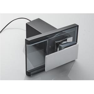 Glass Waterfall LED ROVATE Bathroom Sink Faucet Temperature Sensor Color