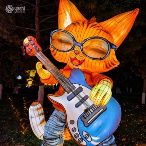 Chinese Festival Lanterns Outdoor Decoration Cartoon Cat Lanterns for New Year
