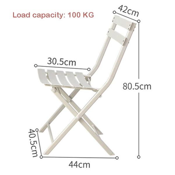 Traditional Charm Contemporary Function Folding Table and Chair Set for Courtyard