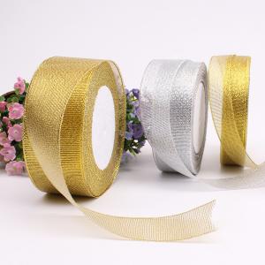 Wholesale High Quality cake ribbon metallic yarn ribbon 38 mm