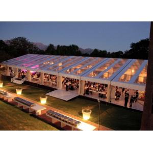 Quality 12x30m 300 Seaters Transparent Marquee Wedding Tent Clear Roof Fire Proof for sale