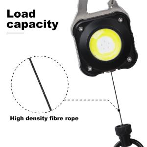 Deyi Badge Reel Retractable Keychain With Belt Clip Heavy Duty 360° Swivel