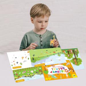 Large Reusable Stickers Book 200 Plus Repositionable Kids Exceptional Learning