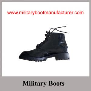 China Wholesale China-Made Glossy Leather British Army Style Military DMS Ankle Boot on sale