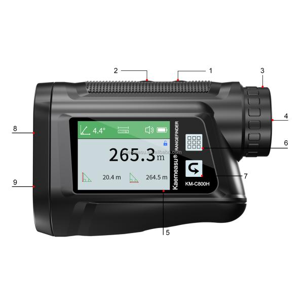 Oem Touch Screen Digital Golf Laser Rangefinder Range Finderr Golf Laser Rangefinder Rangefinder For Hunting