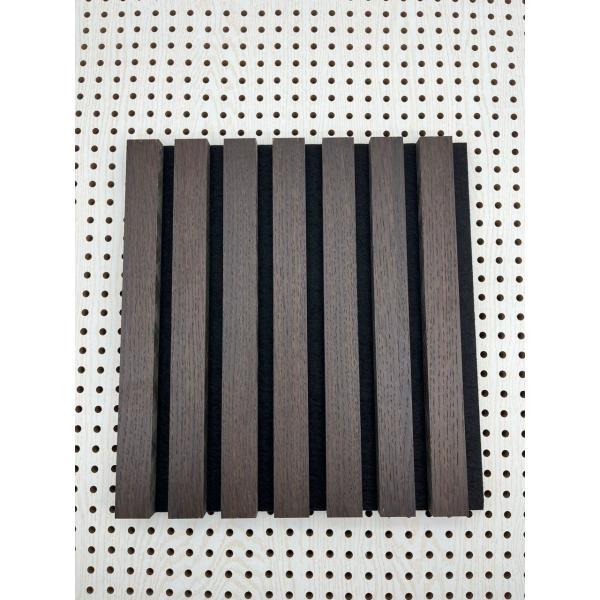 Buy 2400mm Natural Wood Veneer Slats With Fire Retardant Class B1 at wholesale prices