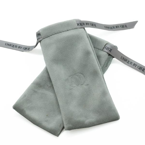 Buy Gray Premium Velvet Fabric Drawstring Gift Bags 55x75cm at wholesale prices