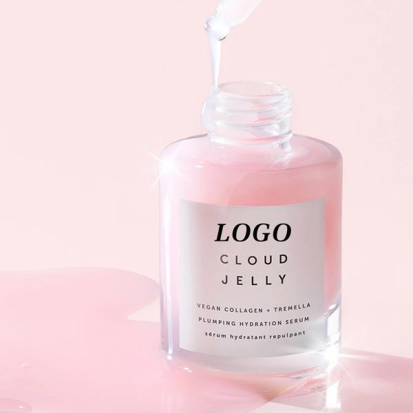 BLIW Private Label Pink Jelly Face Skincare Natural Vegan Cruelty-Free Hyaluronic Acid Plumping Hydration Facial Serum