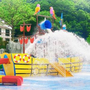 Customzied Fiberglass Vison Boat Waterparks Slide Park Equipment Factory