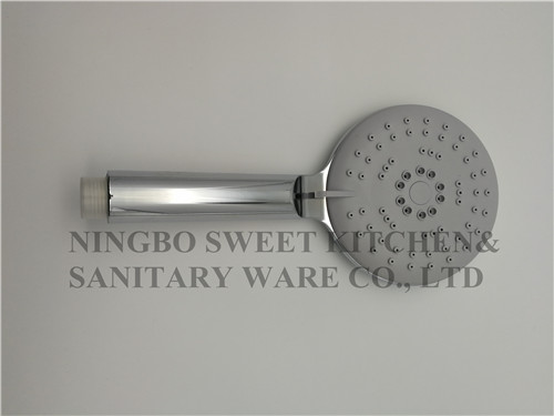 chrome plating shower head hand shower set round overhead shower rain shower ABS bathroom shower