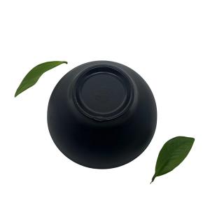 Home Matte Black Melamine Soup Bowl Dinnerware 8'' Deep Round