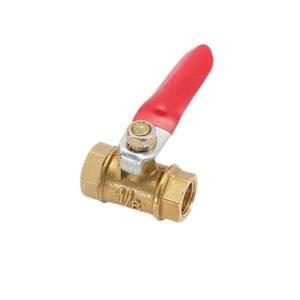 Quality 6-12MM Hose Barb Inline Pipe Fittings Brass Water Oil Air Gas Fuel Line Shutoff Ball Valve for Pneumatic Connector Handle for sale