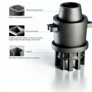 Industrial-Grade Gold Melting Crucible with Silicon Carbide Graphite Constructio