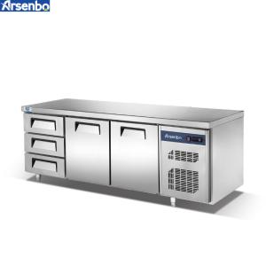 Durable Multipurpose Under Worktop Fridge , 220W Commercial Fridge Undercounter