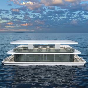 200 People Large Pontoon Houseboat Aluminum Party Boat double decker