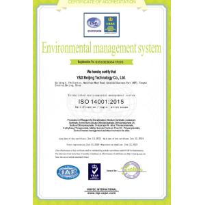 Y&X Beijing Technology Co., Ltd. Certifications