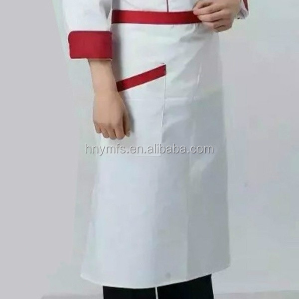 Fresh Denim Waist Cafe Waiter Waitress Chef Work Uniform Half Length Original Design