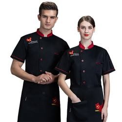 OEM Service Restaurant Costume Bar Kitchen Women Fitted Chef Coat