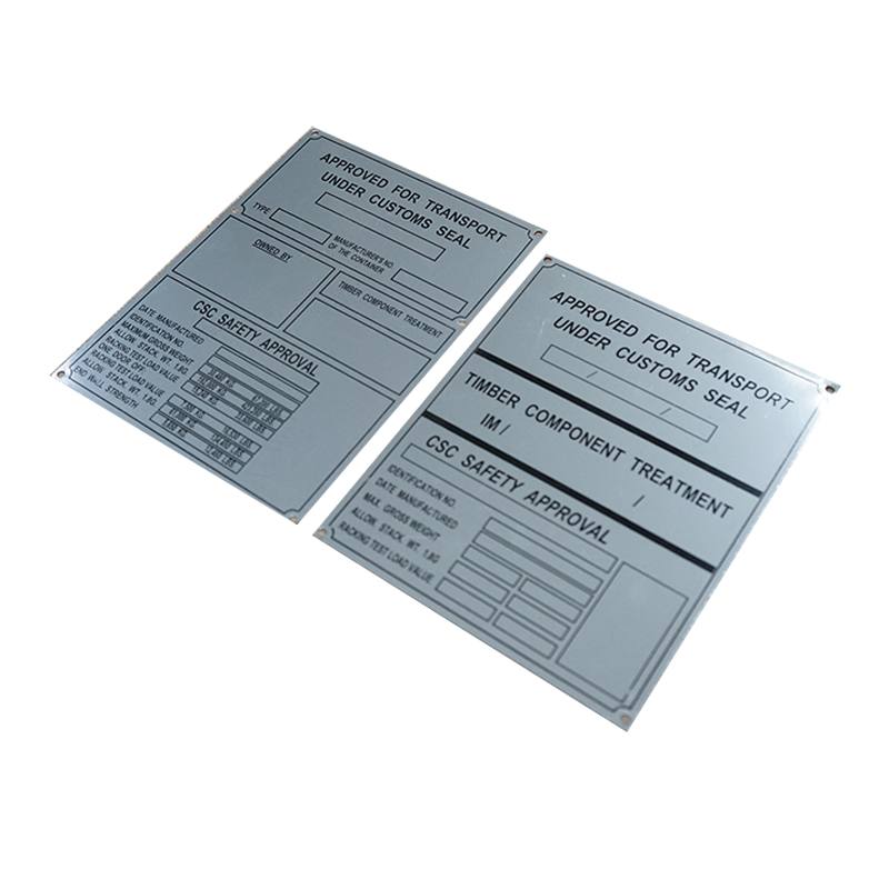 ISO Shipping Container CSC Plate on Container
