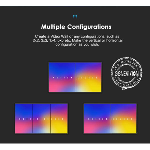 46 49 55 Inch Ultra Narrow Bezel 3x3 LCD Video Wall