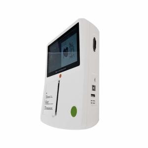 Handheld 3 Channel 12 Lead ECG Machine With 7'' Color Touch Screen