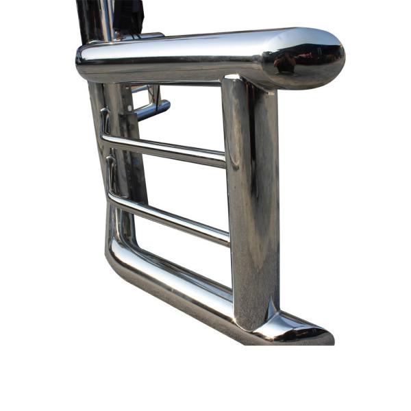 304 Stainless Steel Big Truck Semi-Truck Deer Guard With LED Lights For Kenworth International Prostar Freightliner Cascadia Vnl