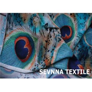 Knitted Half Dull Recycled Swimwear Fabric Polyester Lycra Transfer Print