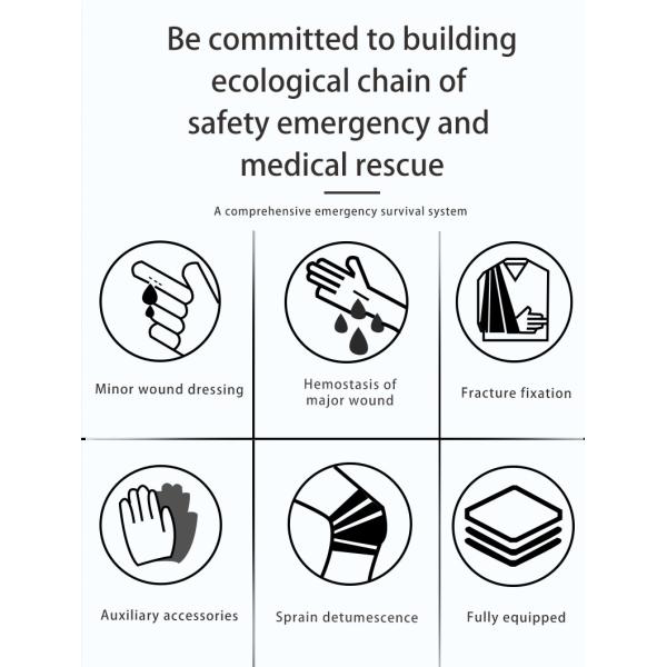 40cm X 30cm X 15cm Industrial First Aid Kit 61pcs Medical First Aid Kit