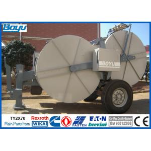 Conductor Tension Stringing Equipment TY2x70 77kw(103hp) 14Tons Hydraulic