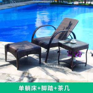 China Waterproof Outdoor Lounge Furniture Swimming Pool Lounge With Handrail on sale