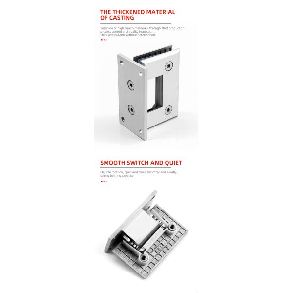 Modern Design Style Glass Door Pivot Hinge 90 Degree Opening with Chuangyiyuan Metal