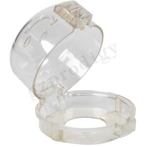 China Adhesive Fixing Large Size Transparent Gas Oven Knob Safety Cover on sale