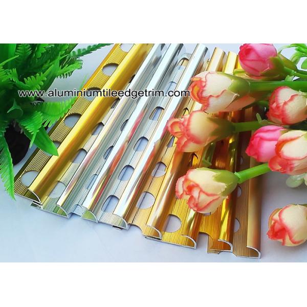 Buy Colored Metal Quarter Round Tile Trim For Wall Corner / Ceramic Tile Edge Trim at wholesale prices