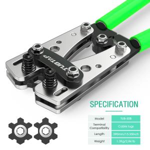 AWG 10-1/0 Battery Cable Lug Crimping Tool Portable Multipurpose