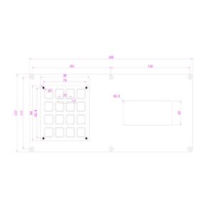 Customized Stainless Steel Keyboard For Hospital Equipment / Access Control