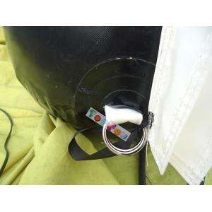 10m Span Inflatable Airtight Spider Event Tent Black PVC Frame Posts With White