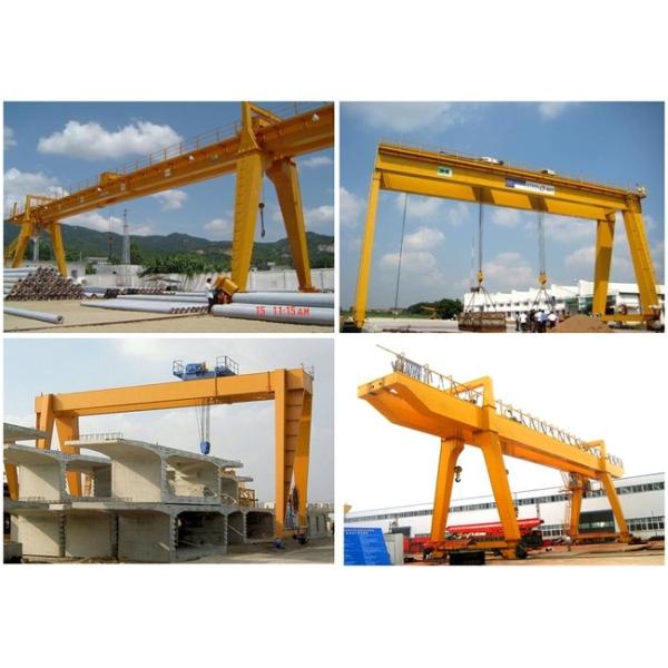 Electric Double Girder Gantry Crane With Cab / Wireless Control