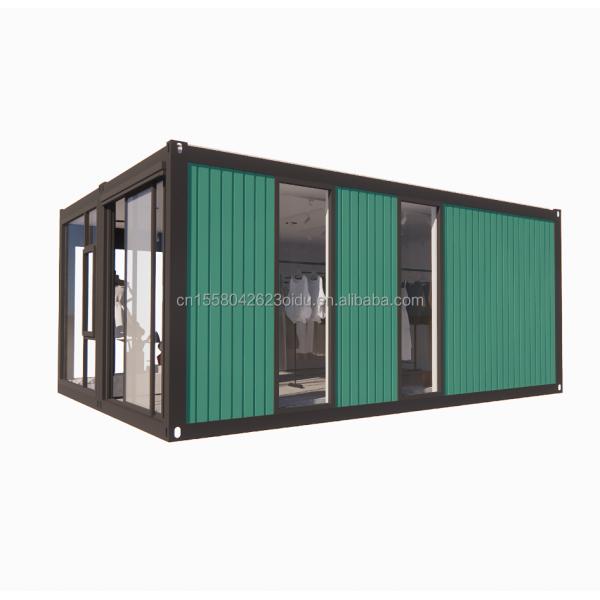 Collapsible Combination Living Wooden House for Shop Customized Color Steel Frame Galvanized Steel Bending 180g