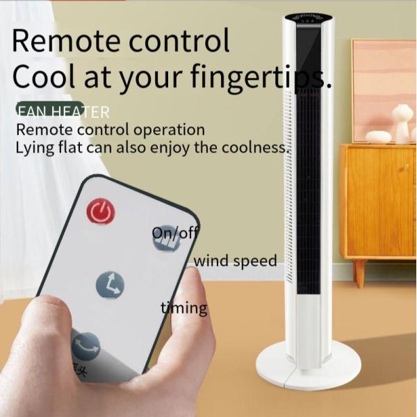 Single Cold Home Tower Fan with Intelligent Remote Control and Strong Air Flow 3kg