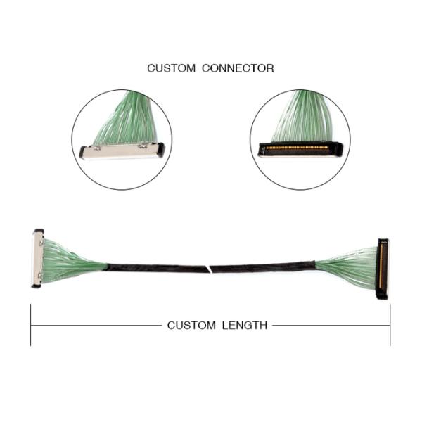 50 Pin 20380-R30T-06 LVDS EDP Micro Coaxial Cable Assembly 50P connector
