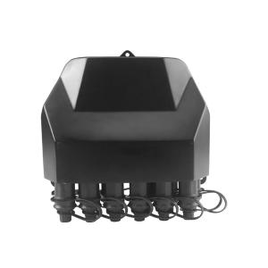 Quality IP68 Rated Black 12 Cores Optical Fiber Distribution Box with Optitap Waterproof Adapters for sale